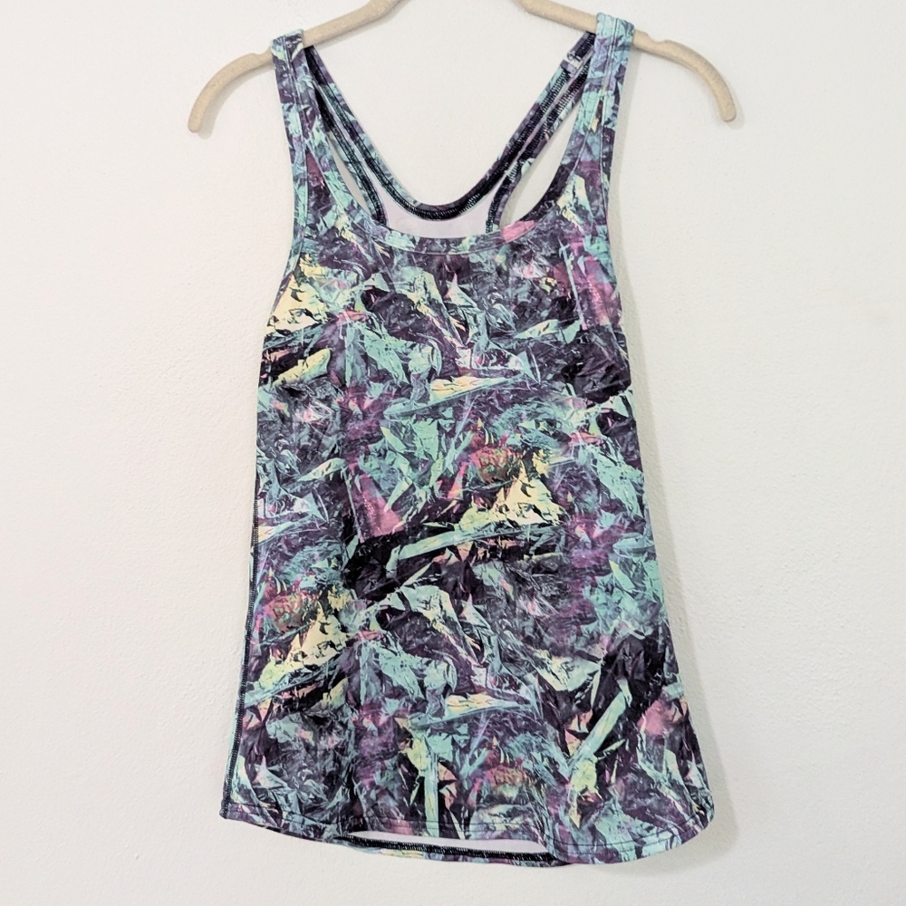 Lululemon Studio Racerback Tank Top Stretch Iridescent Multi Colorful 6 - Picture 2 of 7
